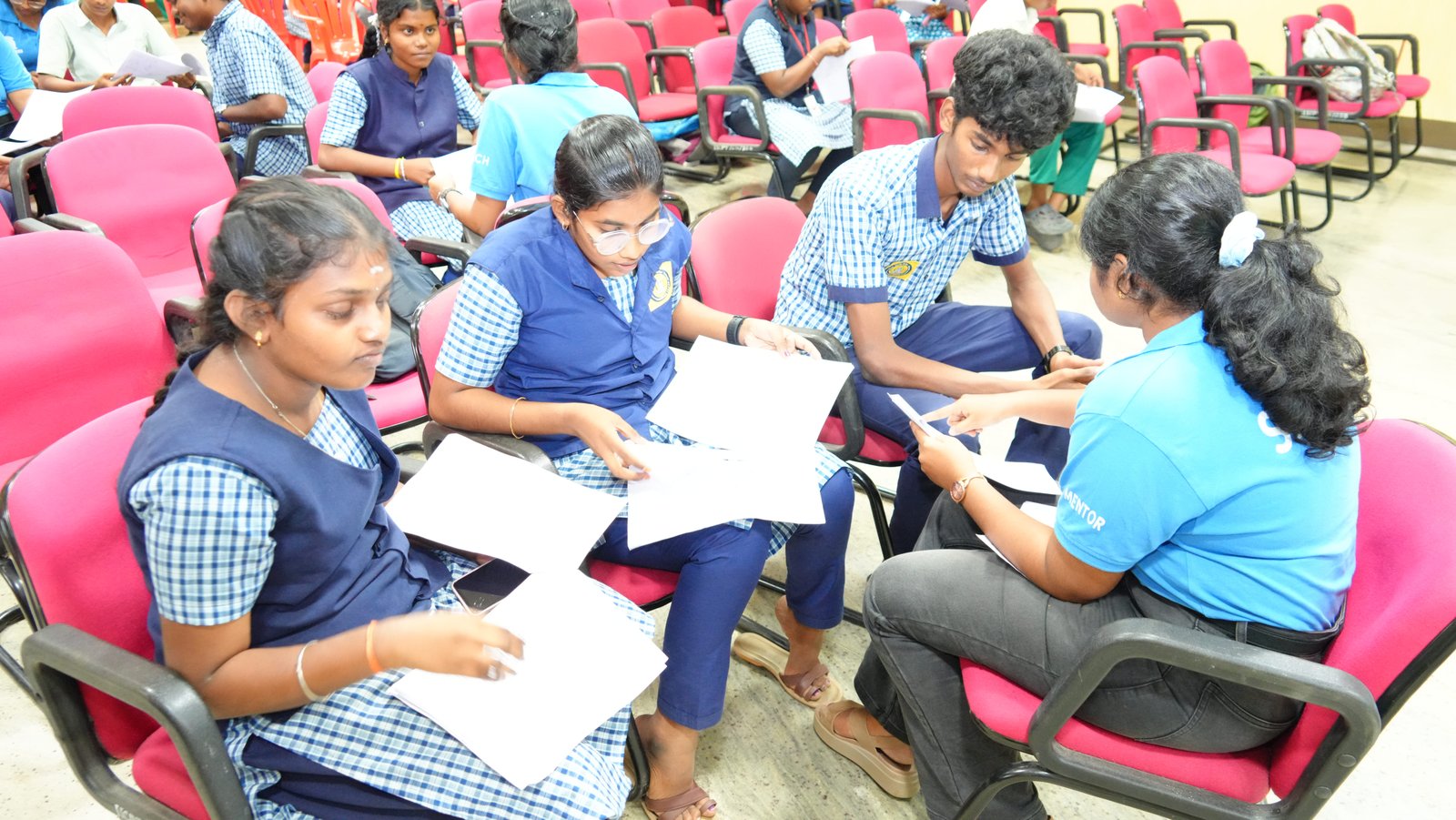 Government school students studying